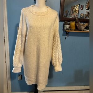 a new day, Cozy, Long Sleeve, Sweater Dress